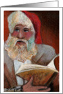 Merry Christmas, Naughty list Santa Claus card