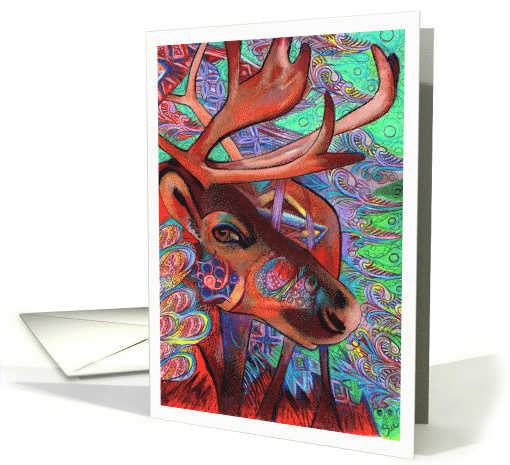 Merry Christmas from Santa's reindeer card (1194422)
