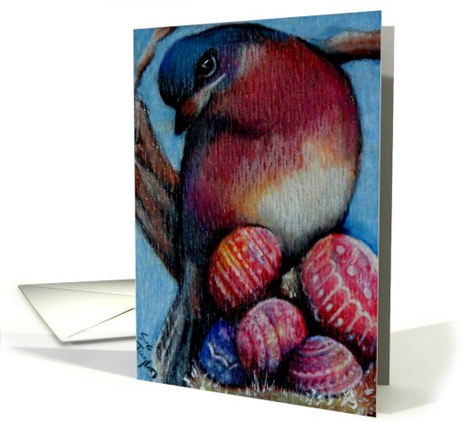 Easter Egg Robin card (402736)