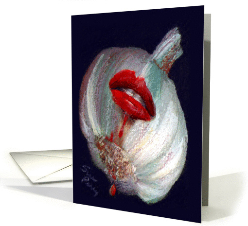 Halloween Vampire Garlic card (858600)