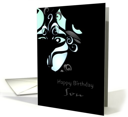 Son Birthday Abstract Goat card (445795)