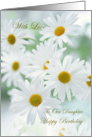 Birthday Our Daughter - White daisy flowers card