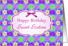 Birthday, Sweet 16 - Colorful Hibiscus flower card