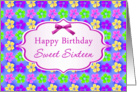 Birthday, Sweet 16 - Colorful Hibiscus flower card