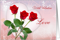 Hearts and roses - Valentine’s Day card