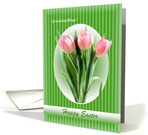 Easter tulips for Grandmother card. card (390218)