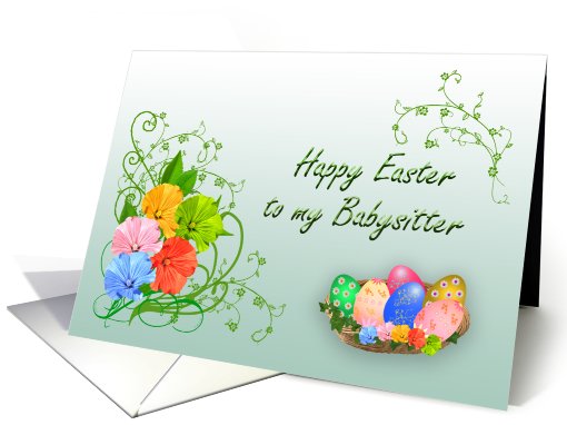 Happy Easter Babysitter card (397193)