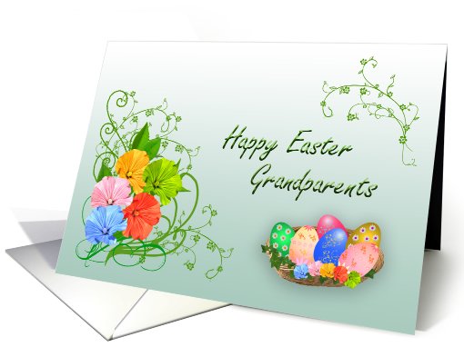 Happy Easter Grandparents card (397571)