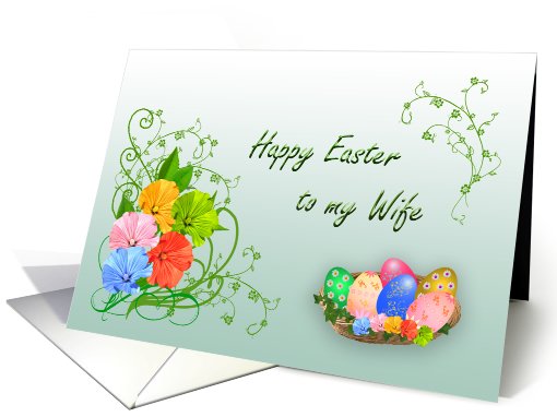 Happy Easter Wife card (397593)