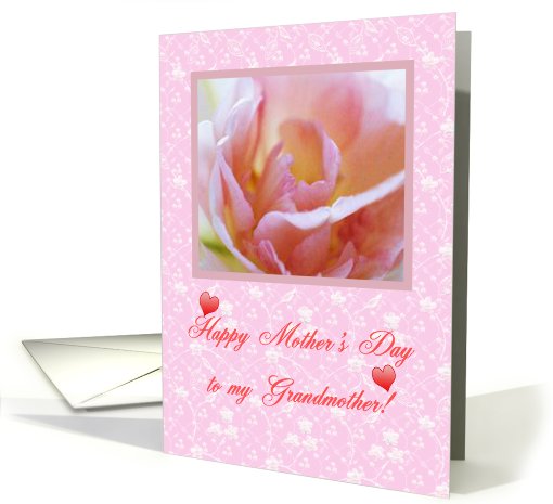 Flower and hearts for Grandma on Mother's Day card (412431)