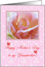 Flower and hearts for Grandma on Mother’s Day card