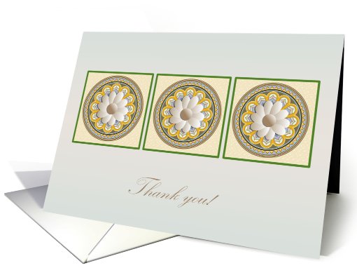 Thank you card with digital pattern card (426002)
