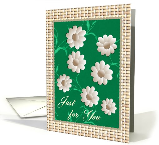 Daisy Flowers card (430685)