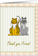 Thank you friend card