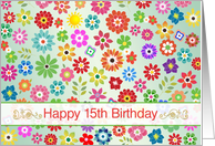 15th Birthday card -...