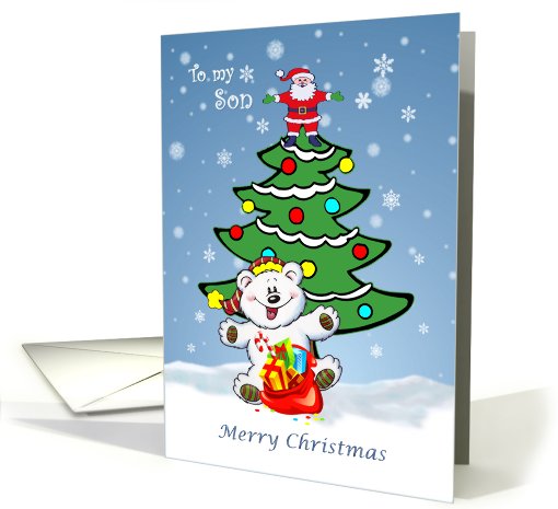 Merry Christmas to my Son card (524187)