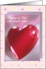 Valentine’s Day Card with heart. card