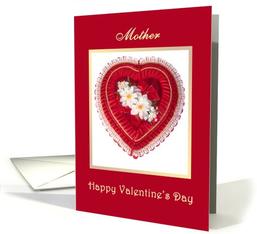 Heart and flowers - Mother Valentine's Day card (558168)