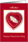 Heart and flowers - Mother Valentine’s Day card