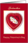 Heart and flowers - Godmother Valentine’s Day card