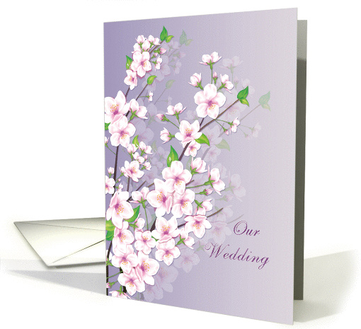 Wedding Announcement card - Cherry blossom card (564186)