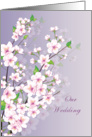 Wedding Announcement card - Cherry blossom card