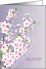 RSVP - Flowers, Cherry blossom card