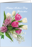 Spring flowers bouquet - Mother’s Day card for Godmother card