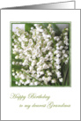 Birthday card for Grandma with Lily of the valley flowers. card