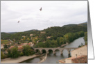 South west France, landscape & river card