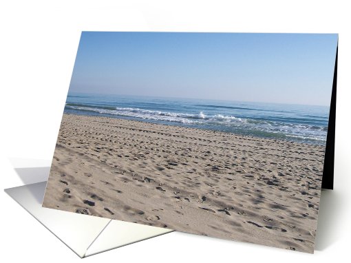 South of France, sea/beach scene card (614159)