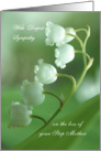 Sympathy, loss of your Step Mother - Lily of the valley card