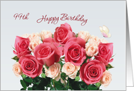Happy 99th Birthday card with roses card