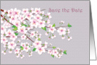 Wedding, Save the date - Cherry blossom Sakura. card