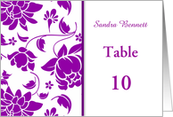 Damask floral purple...