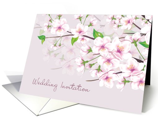 Wedding Invitation - Cherry Blossom (Sakura) card (813941)
