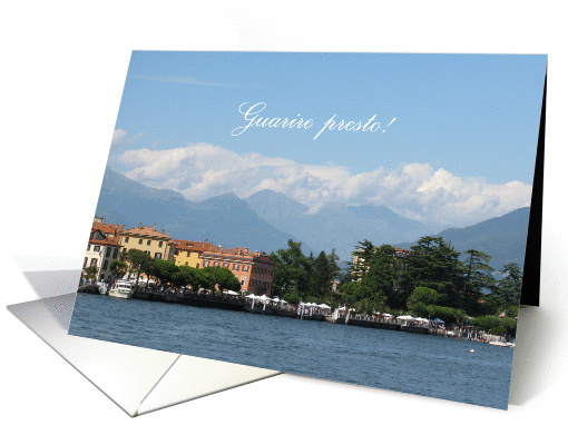 Italian Get well soon card - lake Como, Italy card (858721)