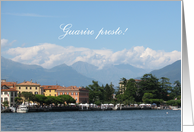 Italian Get well soon card - lake Como, Italy card