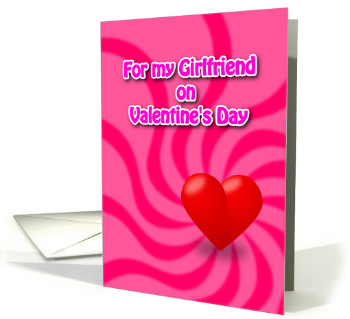 Swirly Heart - Girlfriend card (363066)