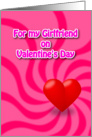 Swirly Heart - Girlfriend card