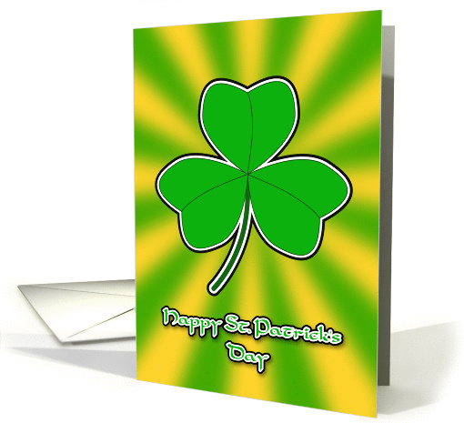 Shamrock - Happy St Patrick's Day card (375229)