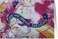 Valentine, sensual romantic card