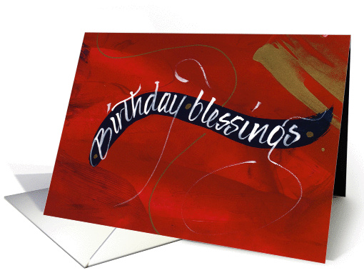 Birthday blessings card (363198)