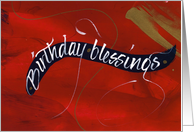 Birthday blessings card