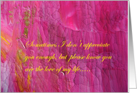 Appreciation card