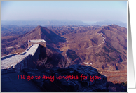 I’ll go to any lengths for you card