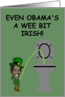 Funny Obama St.Patrick’s Day card for fans of Obama card
