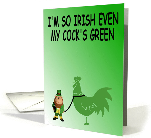 Irish leprechaun themed St Patrick's Day card (387971)