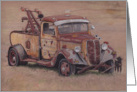 Antique Rusty Tow Truck Happy Father’s Day card