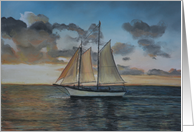 Sunset Sail card